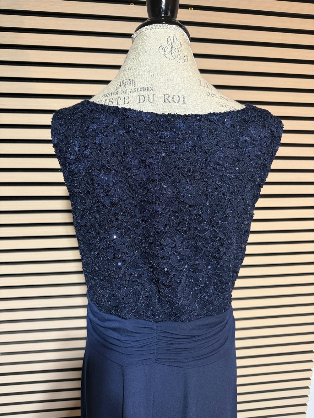 NWT Navy Blue Lace Dress Size 14 - Picture 7 of 12